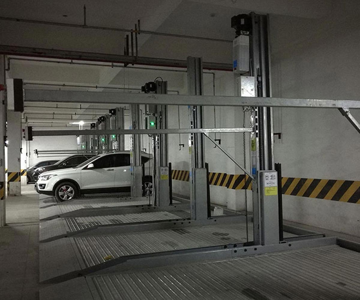 兩層升降橫移立體停車短租